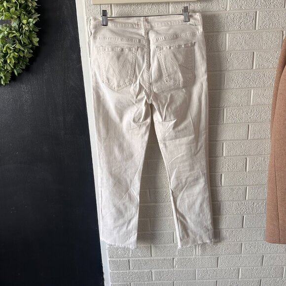 Mother The Rascal Ankle Snippet, White/Cream, 28 - Picture 9 of 14